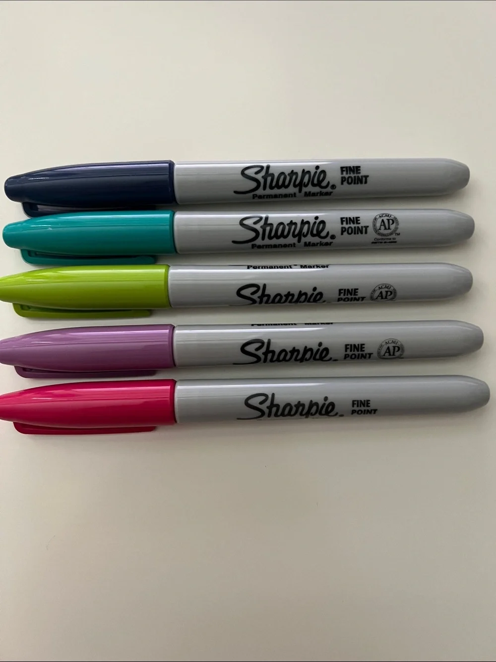 Fine Point Dual-Color Sharpie Set - Teal, Navy, Pink, Lavender, Lime